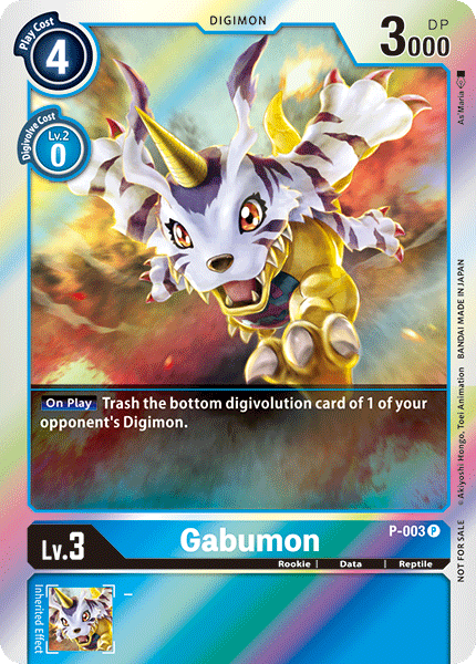 Gabumon [P-003] [Promotional Cards] | The Time Vault CA