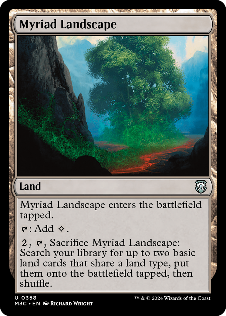 Myriad Landscape (Ripple Foil) [Modern Horizons 3 Commander] | The Time Vault CA