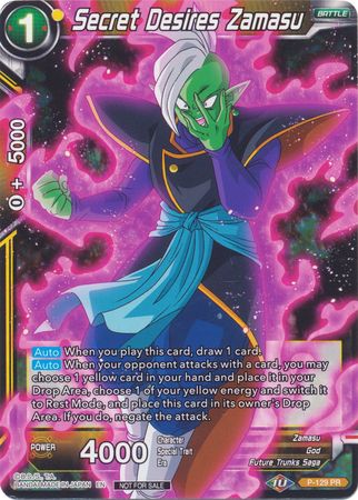 Secret Desires Zamasu (Shop Tournament: Assault of Saiyans) (P-129) [Promotion Cards] | The Time Vault CA
