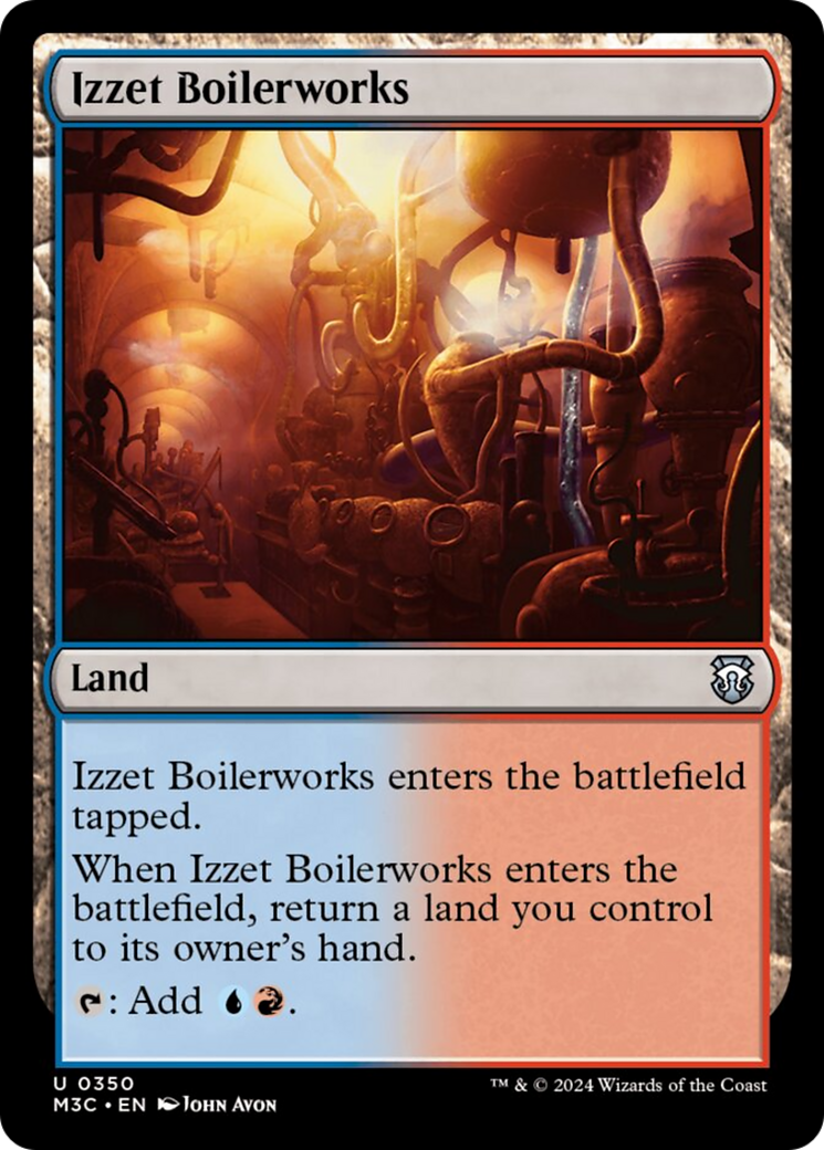 Izzet Boilerworks (Ripple Foil) [Modern Horizons 3 Commander] | The Time Vault CA