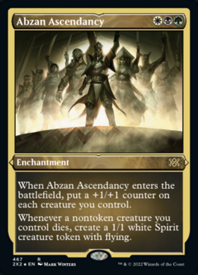 Abzan Ascendancy (Foil Etched) [Double Masters 2022] | The Time Vault CA