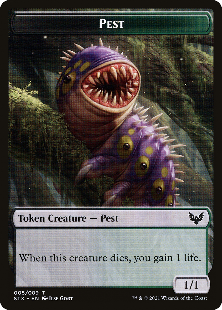 Pest // Lukka, Wayward Bonder Emblem Double-Sided Token [Secret Lair: From Cute to Brute Tokens] | The Time Vault CA