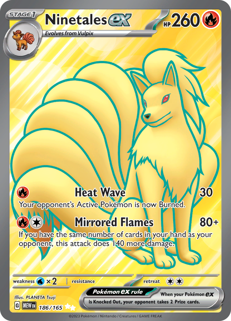 Ninetales ex (186/165) [Scarlet & Violet 151] | The Time Vault CA