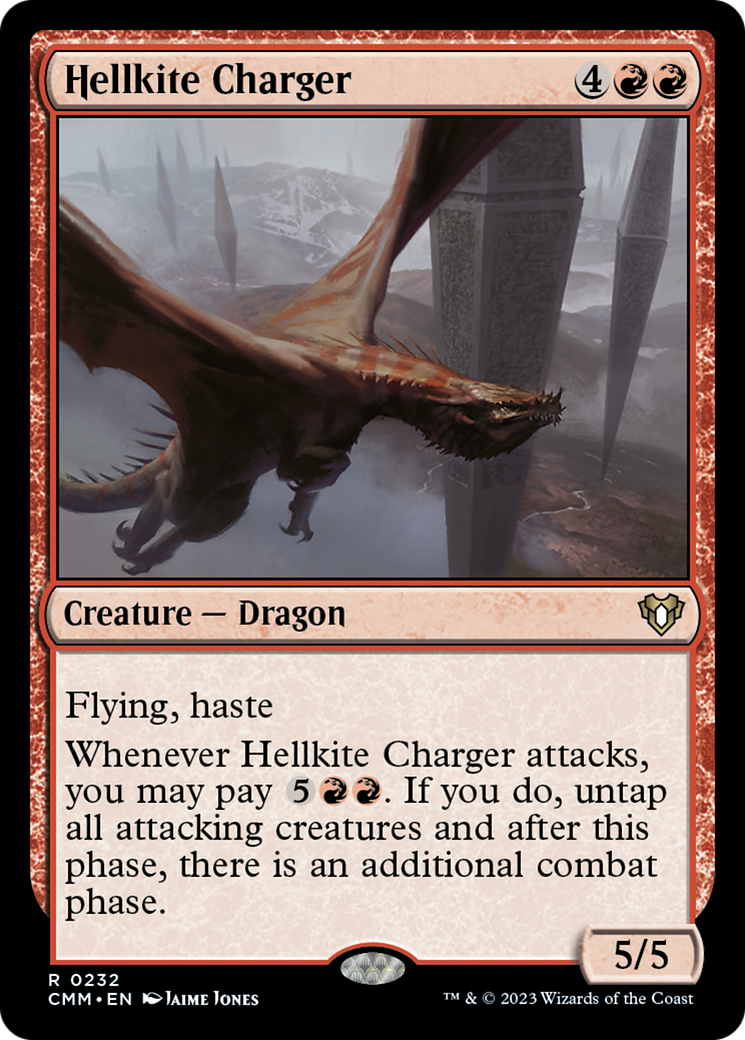 Hellkite Charger (Foil Etched) [Commander Masters] | The Time Vault CA