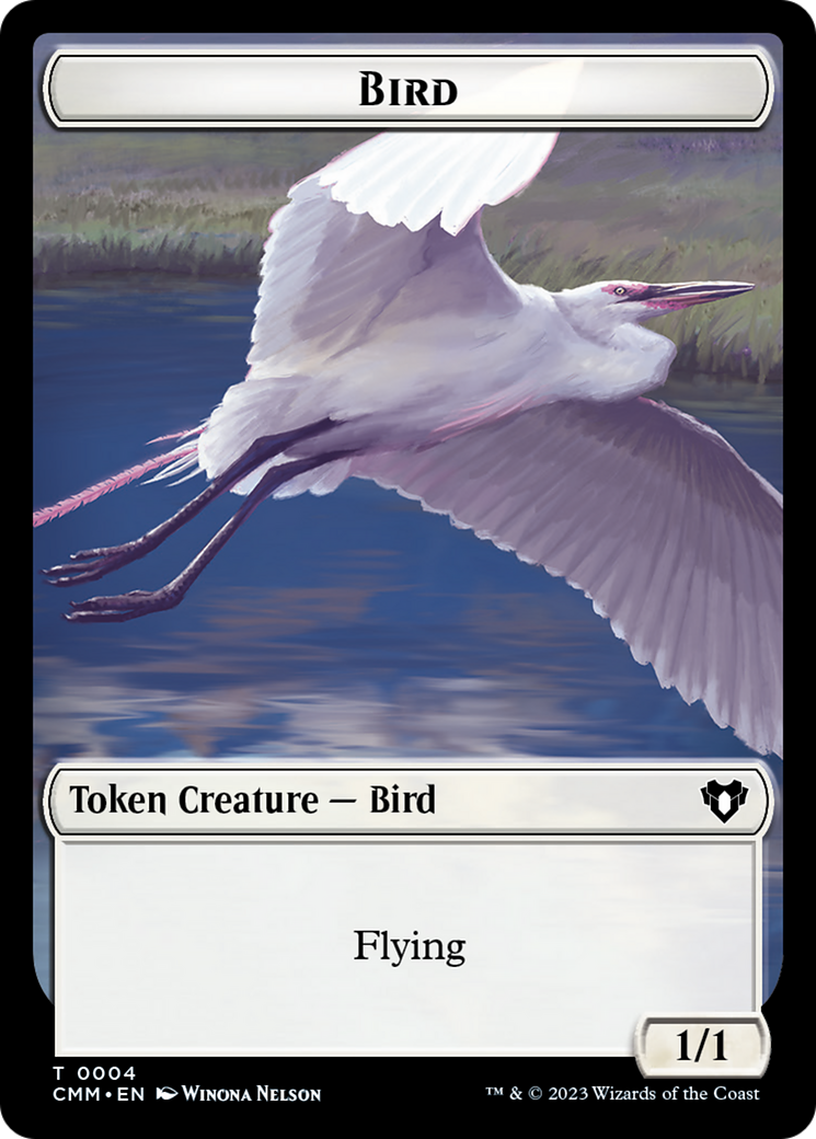 Bird Token [Commander Masters Tokens] | The Time Vault CA