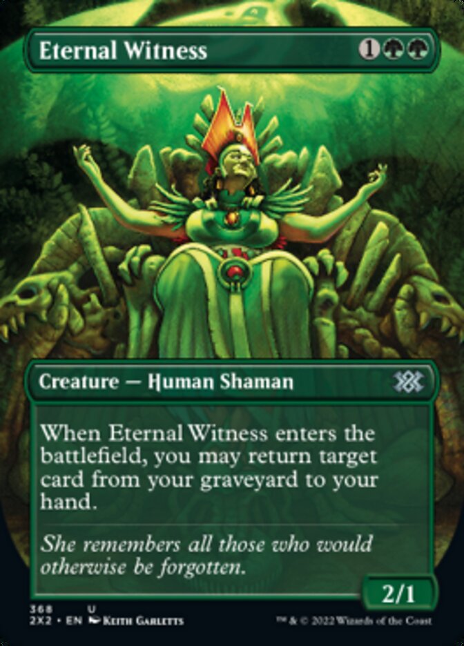 Eternal Witness (Borderless Alternate Art) [Double Masters 2022] | The Time Vault CA