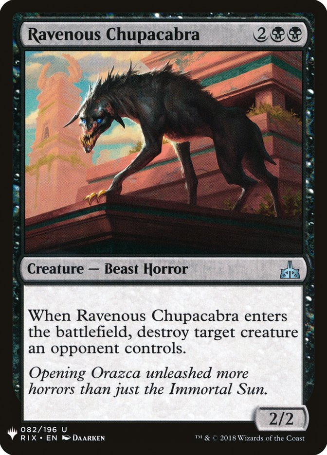 Ravenous Chupacabra [Mystery Booster] | The Time Vault CA
