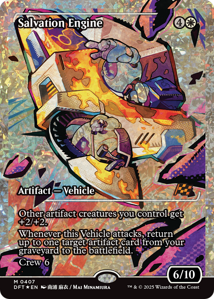 Salvation Engine (Showcase) (Fracture Foil) [Aetherdrift] | The Time Vault CA