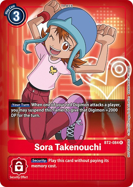 Sora Takenouchi [BT2-084] (Official Tournament Pack Vol.3) [Release Special Booster Promos] | The Time Vault CA