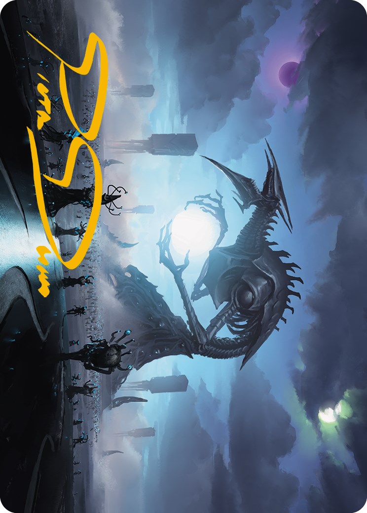 Blue Sun's Twilight Art Card (Gold-Stamped Signature) [Phyrexia: All Will Be One Art Series] | The Time Vault CA