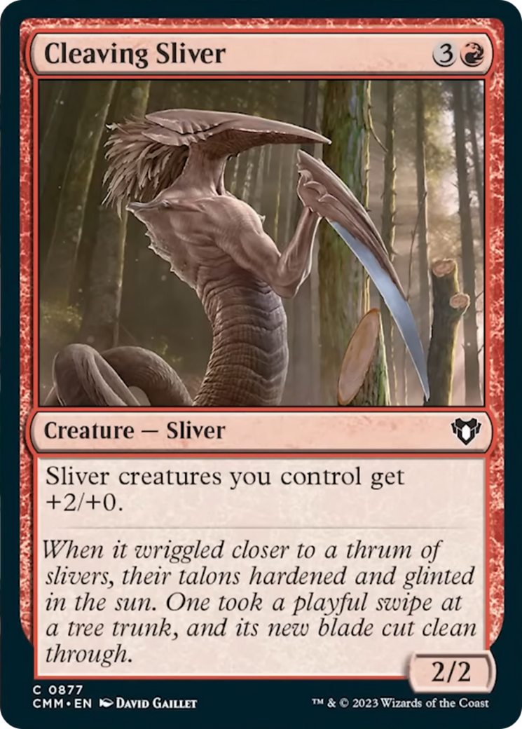 Cleaving Sliver [Commander Masters] | The Time Vault CA