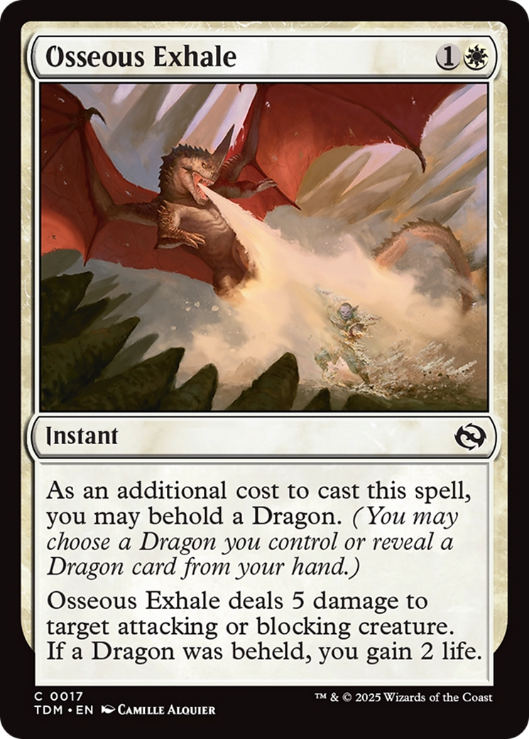 Osseous Exhale [Tarkir: Dragonstorm] | The Time Vault CA