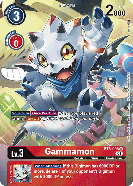 Gammamon [BT8-008] (Alternate Art) [New Awakening] | The Time Vault CA