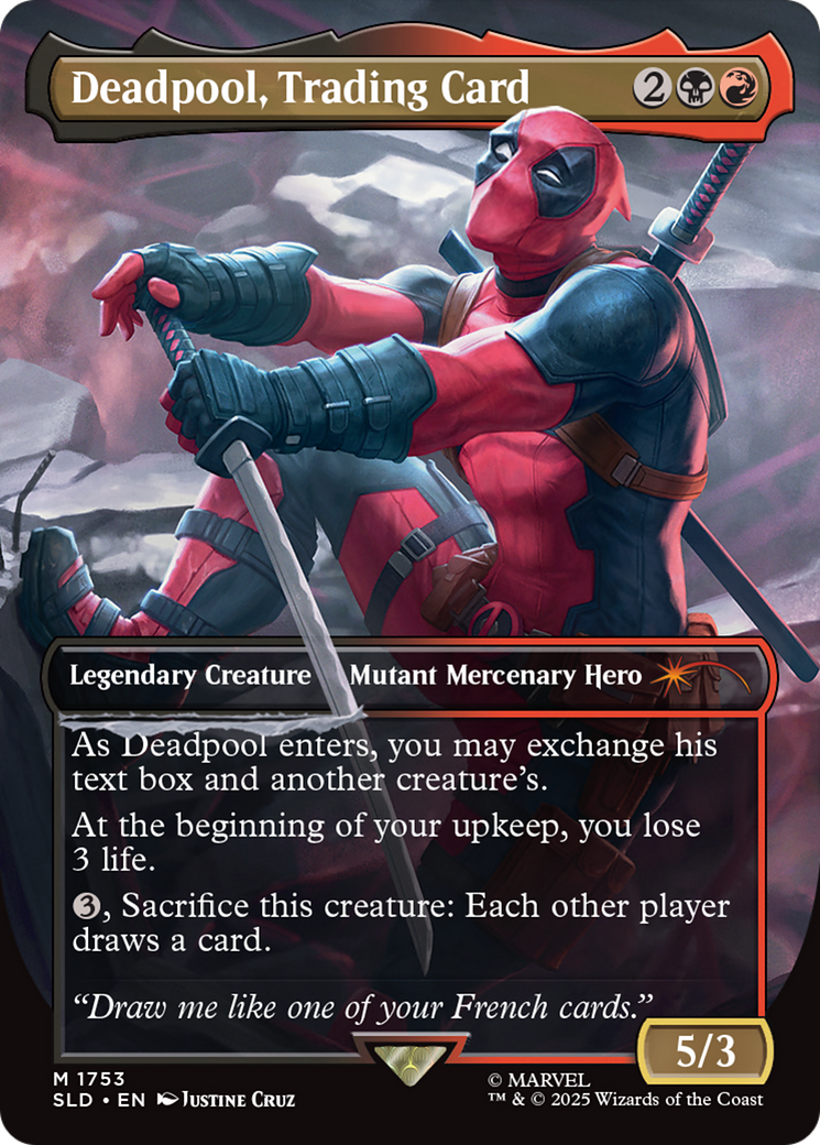 Deadpool, Trading Card [Secret Lair Drop Series] | The Time Vault CA
