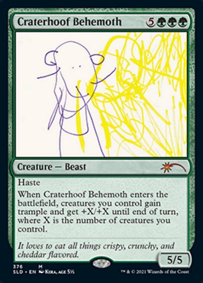 Craterhoof Behemoth (376) [Secret Lair Drop Series] | The Time Vault CA