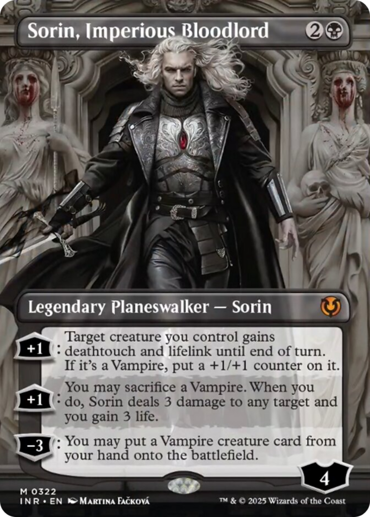 Sorin, Imperious Bloodlord (Borderless) [Innistrad Remastered] | The Time Vault CA