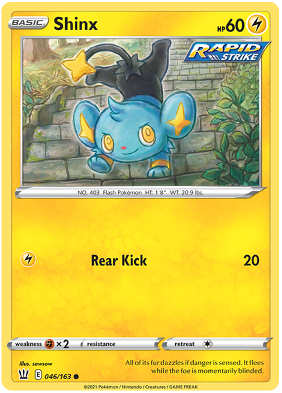 Shinx (046/163) [Sword & Shield: Battle Styles] | The Time Vault CA