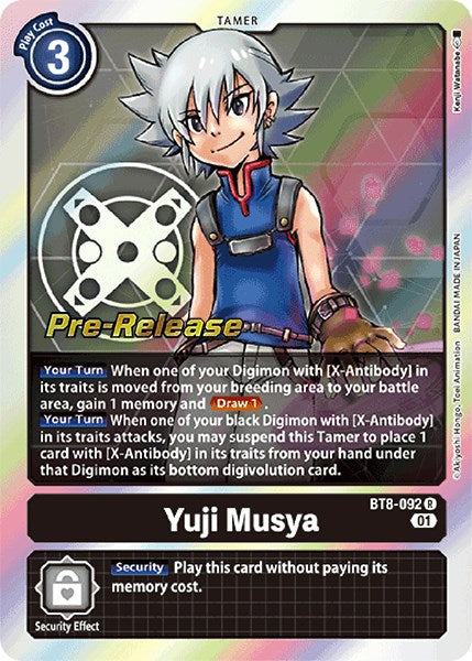 Yuji Musya [BT8-092] [New Awakening Pre-Release Cards] | The Time Vault CA