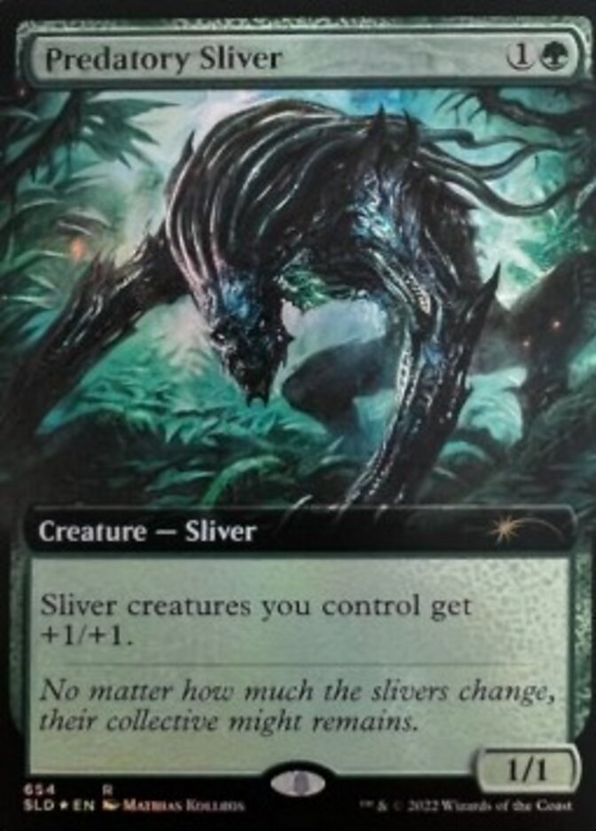 Predatory Sliver (Extended Art) [Secret Lair Drop Promos] | The Time Vault CA