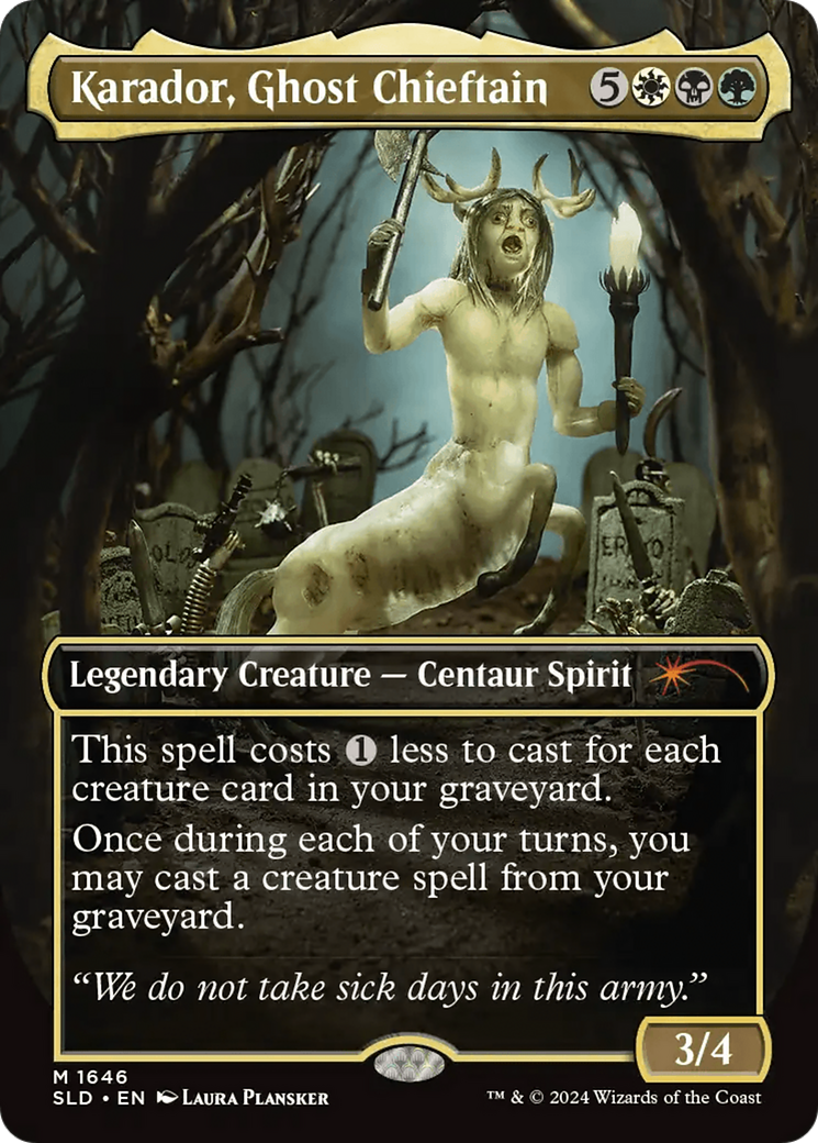 Karador, Ghost Chieftain (Rainbow Foil) [Secret Lair Drop Series] | The Time Vault CA