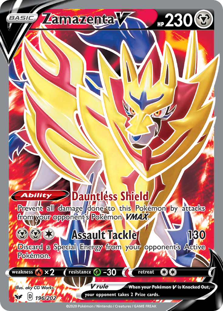 Zamazenta V (196/202) [Sword & Shield: Base Set] | The Time Vault CA