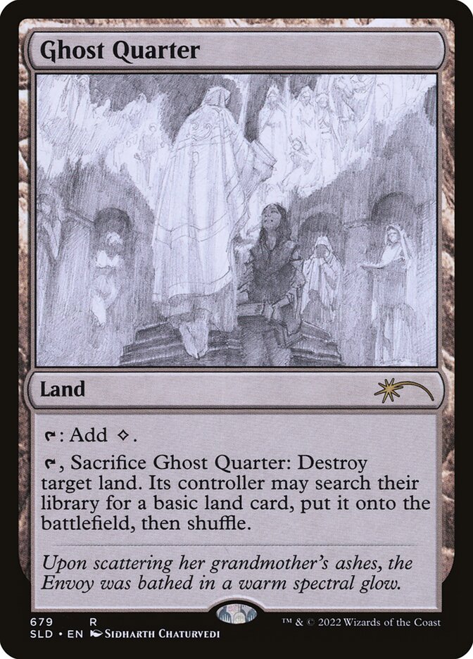 Ghost Quarter (Sketch) [Secret Lair Drop Promos] | The Time Vault CA