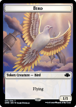 Bird Token [Dominaria Remastered Tokens] | The Time Vault CA