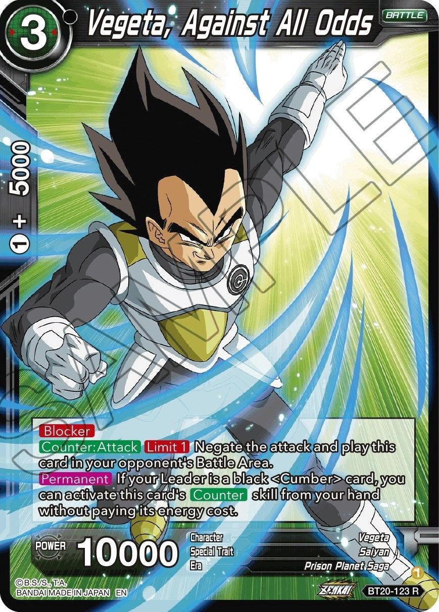 Vegeta, Against All Odds (BT20-123) [Power Absorbed] | The Time Vault CA