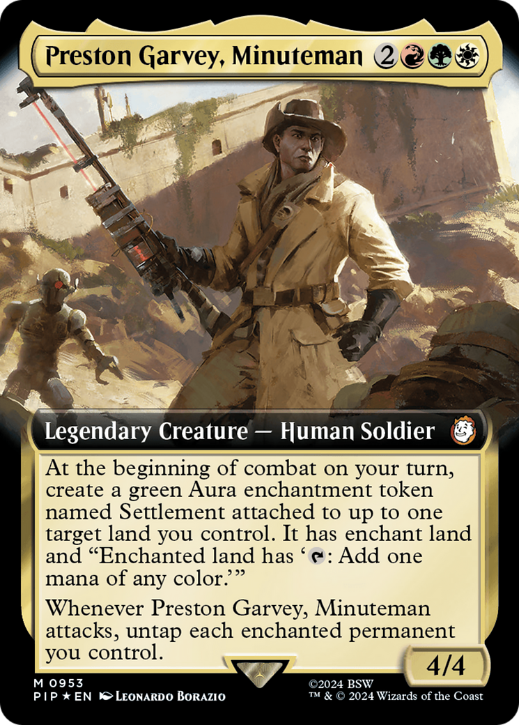 Preston Garvey, Minuteman (Extended Art) (Surge Foil) [Fallout] | The Time Vault CA