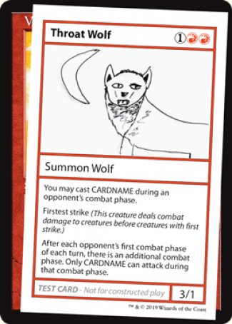 Throat Wolf (2021 Edition) [Mystery Booster Playtest Cards] | The Time Vault CA