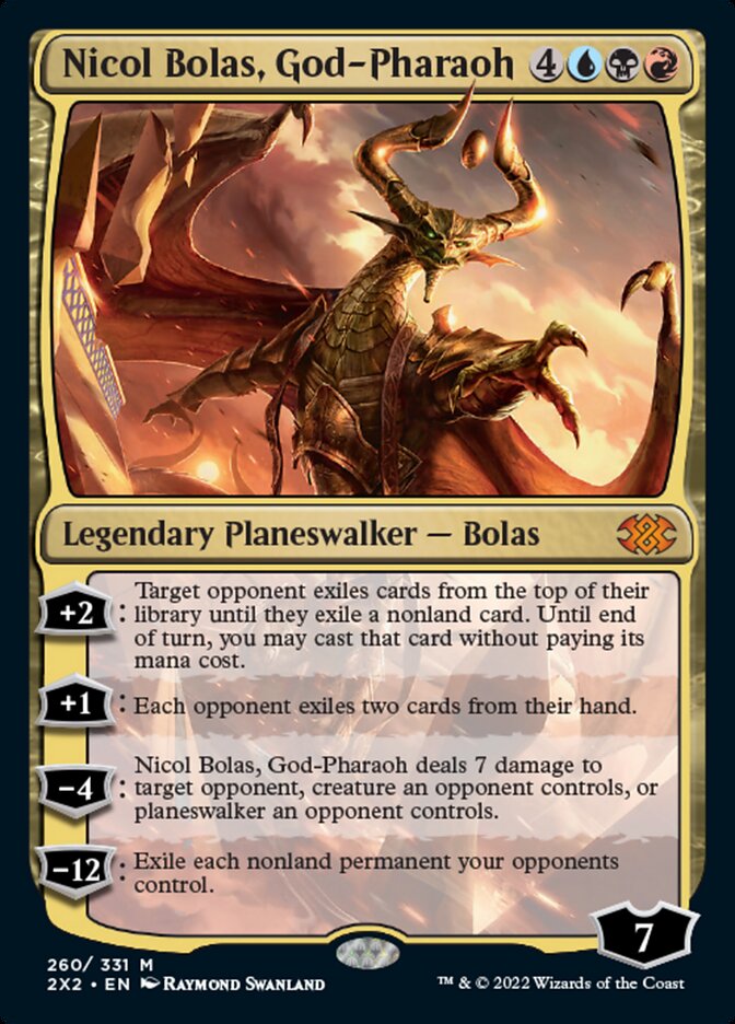 Nicol Bolas, God-Pharaoh [Double Masters 2022] | The Time Vault CA