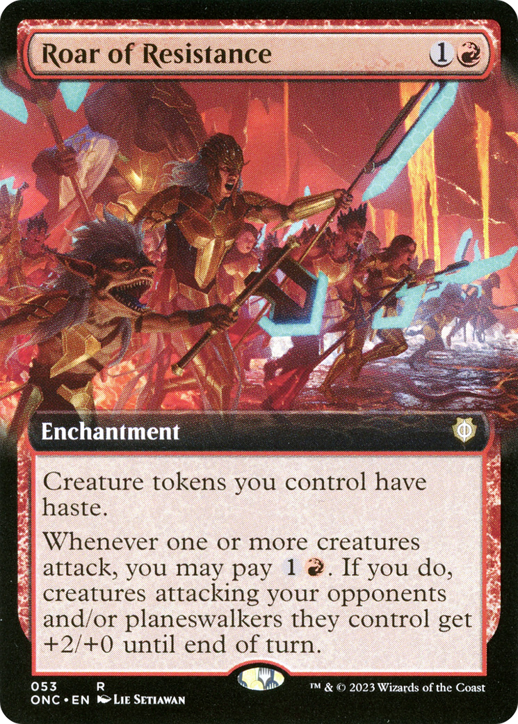 Roar of Resistance (Extended Art) [Phyrexia: All Will Be One Commander] | The Time Vault CA