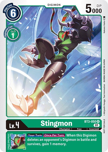 Stingmon [BT3-050] (Winner Pack Double Diamond) [Release Special Booster Promos] | The Time Vault CA