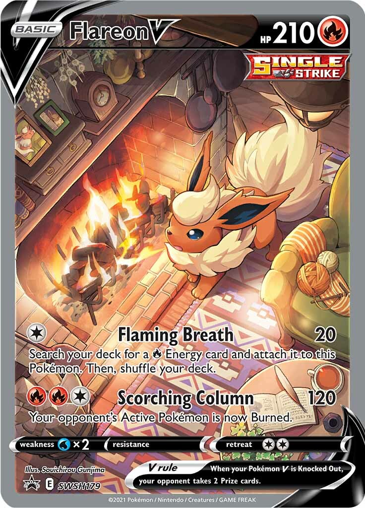 Flareon V (SWSH179) [Sword & Shield: Black Star Promos] | The Time Vault CA