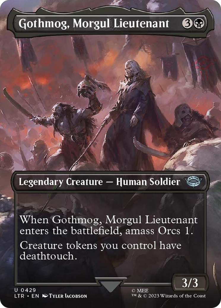 Gothmog, Morgul Lieutenant (Borderless Alternate Art) [The Lord of the Rings: Tales of Middle-Earth] | The Time Vault CA