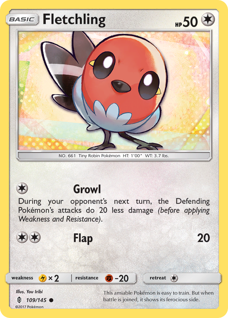 Fletchling (109/145) [Sun & Moon: Guardians Rising] | The Time Vault CA