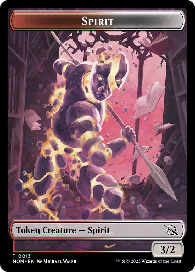 Treasure (20) // Spirit (13) Double-Sided Token [March of the Machine Tokens] | The Time Vault CA