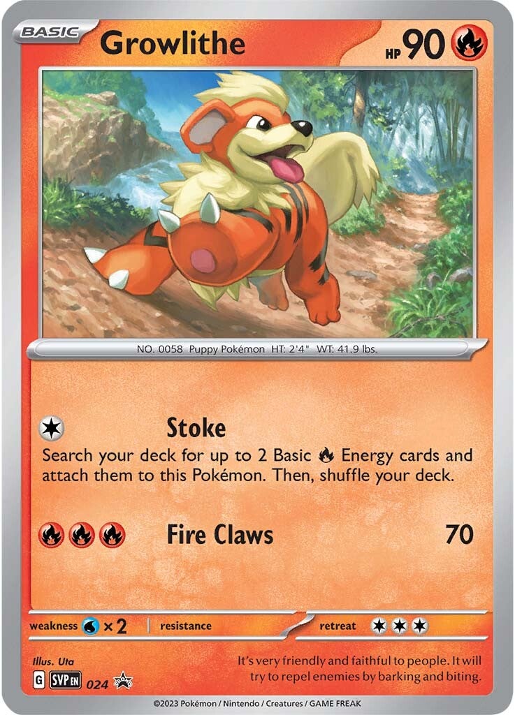 Growlithe (024) [Scarlet & Violet: Black Star Promos] | The Time Vault CA