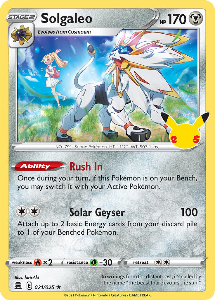 Solgaleo (021/025) [Celebrations: 25th Anniversary] | The Time Vault CA