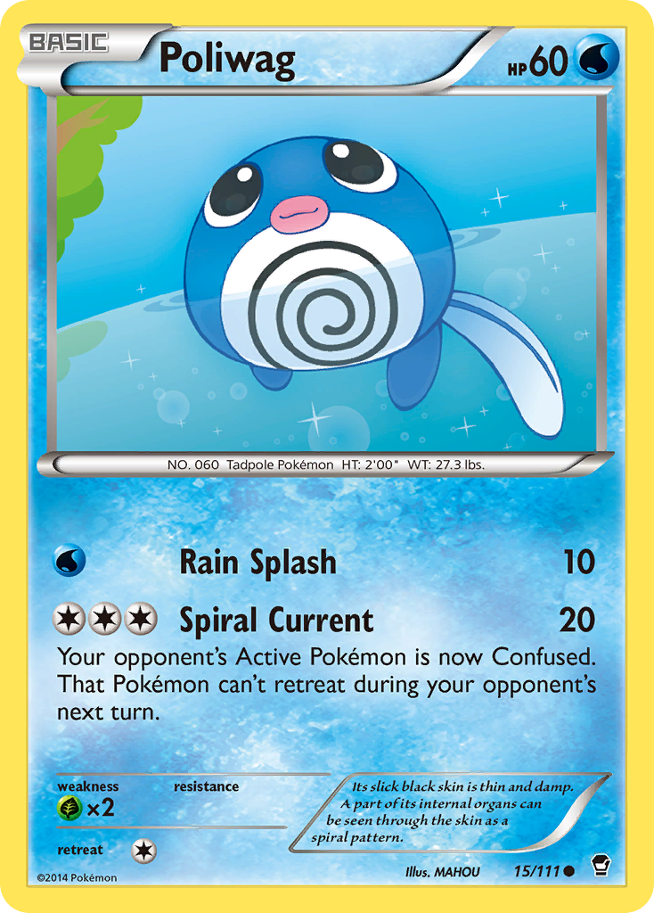 Poliwag (15/111) [XY: Furious Fists] | The Time Vault CA