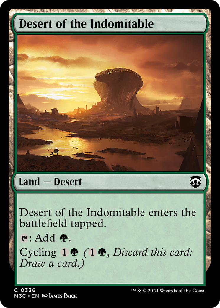 Desert of the Indomitable (Ripple Foil) [Modern Horizons 3 Commander] | The Time Vault CA