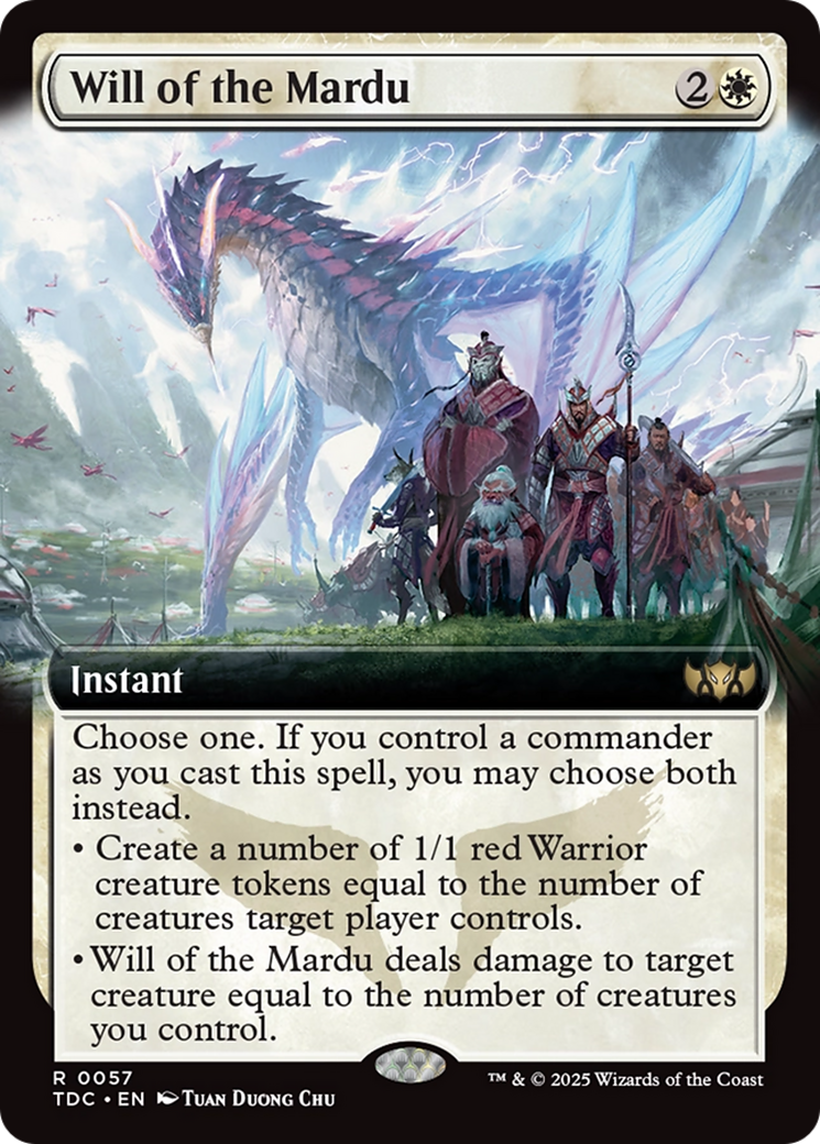 Will of the Mardu (Extended Art) [Tarkir: Dragonstorm Commander] | The Time Vault CA