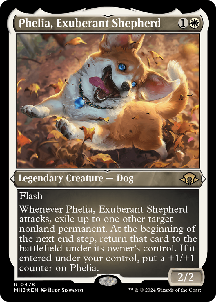 Phelia, Exuberant Shepherd (Foil Etched) [Modern Horizons 3] | The Time Vault CA