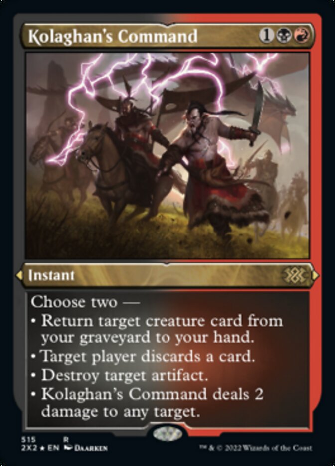 Kolaghan's Command (Foil Etched) [Double Masters 2022] | The Time Vault CA