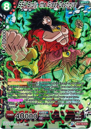 SS4 Broly, the Great Destroyer (BT11-152) [Vermilion Bloodline 2nd Edition] | The Time Vault CA