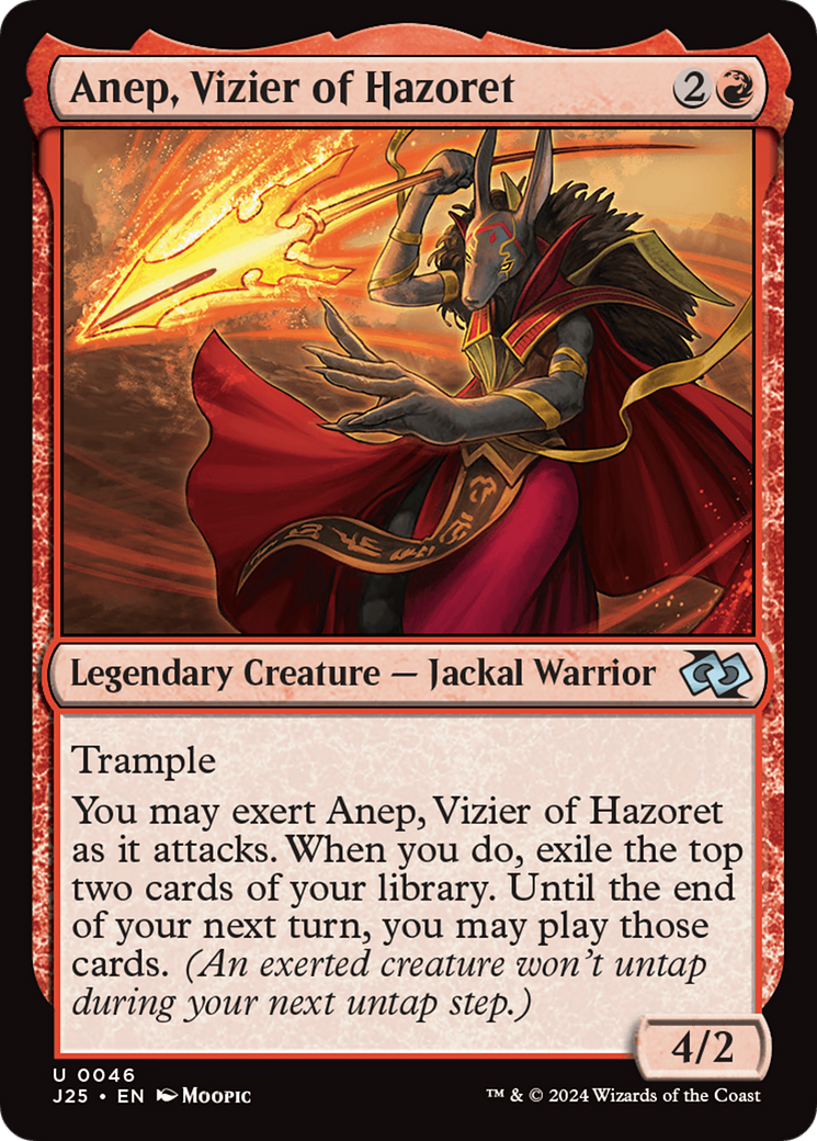 Anep, Vizier of Hazoret (Anime) [Foundations Jumpstart] | The Time Vault CA