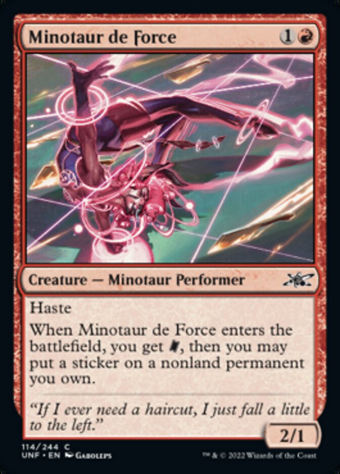 Minotaur de Force [Unfinity] | The Time Vault CA