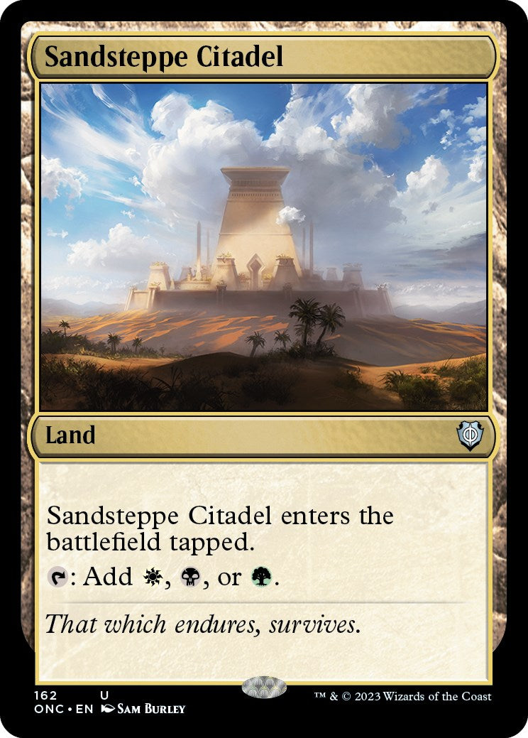 Sandsteppe Citadel [Phyrexia: All Will Be One Commander] | The Time Vault CA