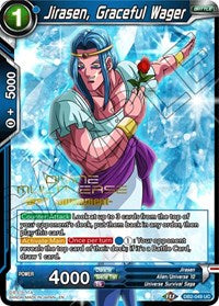 Jirasen, Graceful Wager (Divine Multiverse Draft Tournament) (DB2-049) [Tournament Promotion Cards] | The Time Vault CA