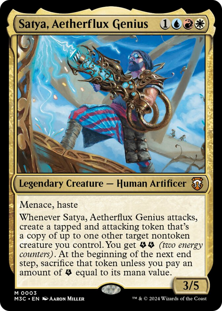 Satya, Aetherflux Genius [Modern Horizons 3 Commander] | The Time Vault CA